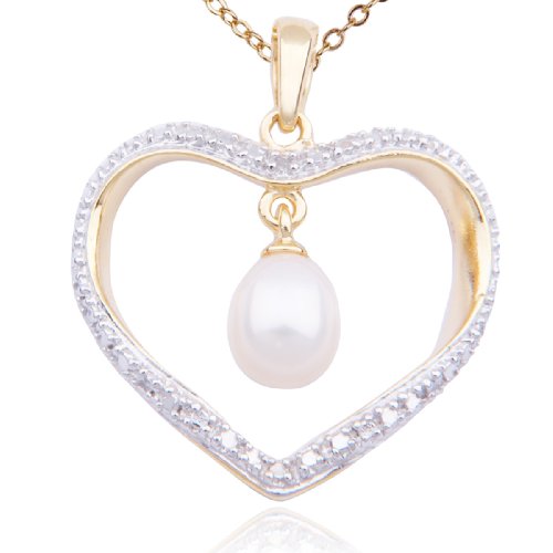 pave heart pendant 